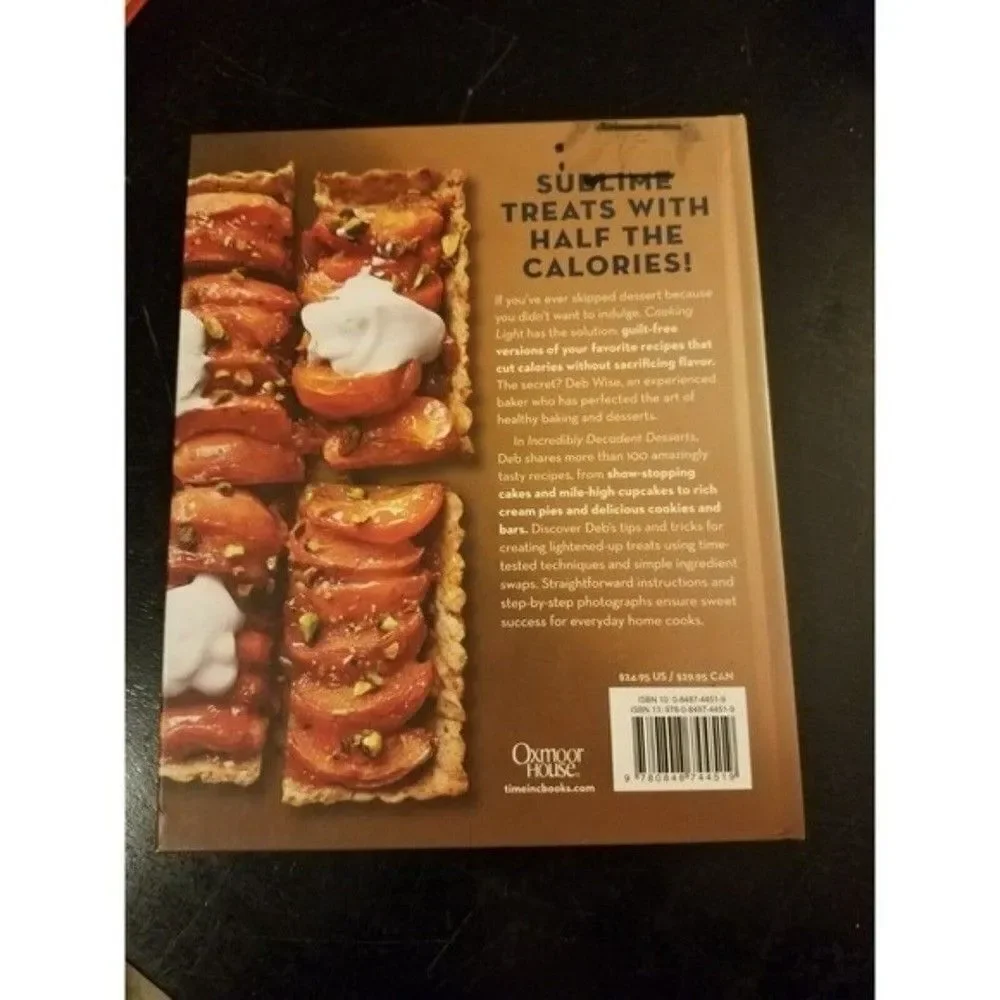 Incredibly Decadent Desserts Cookbook Book